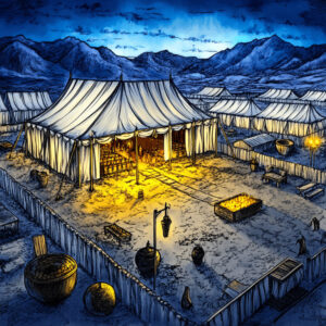 Ilustração do Tabernáculo de Moisés no deserto