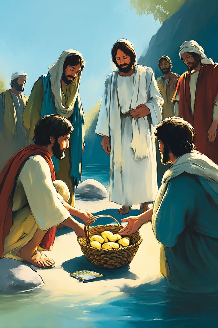 Pães, Peixes e Fé – Jesus Alimenta as Multidões (Marcos 6)