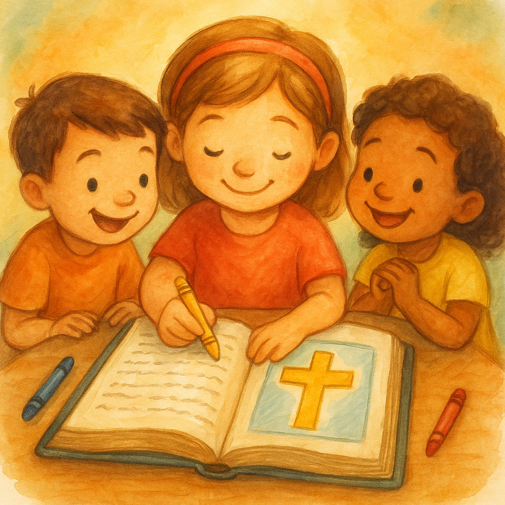 Atividades bíblicas para culto infantil que ensinam fé e valores cristãos