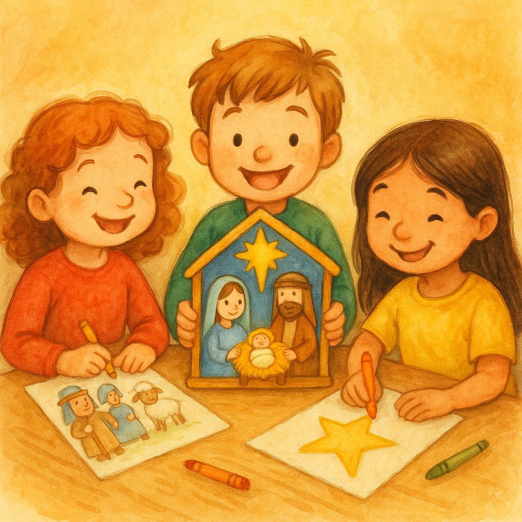 Atividades bíblicas sobre o natal para envolver as crianças no culto
