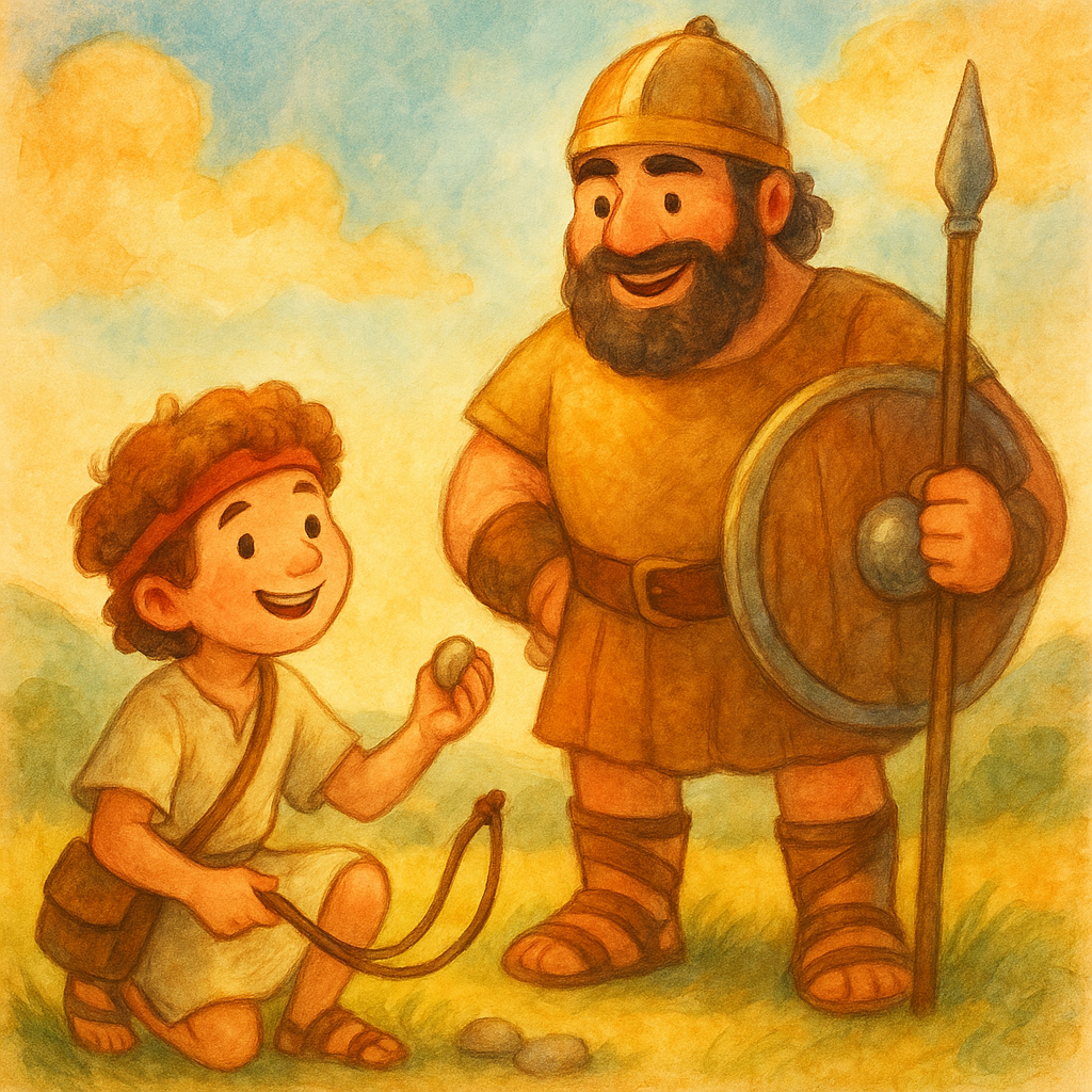 Atividades divertidas sobre Davi e Golias para crianças na escola dominical