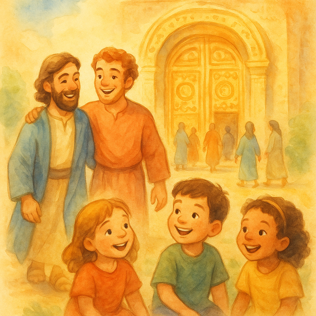 - Atos capítulo 3 explicado para crianças: a cura do homem que não andava - cena 1