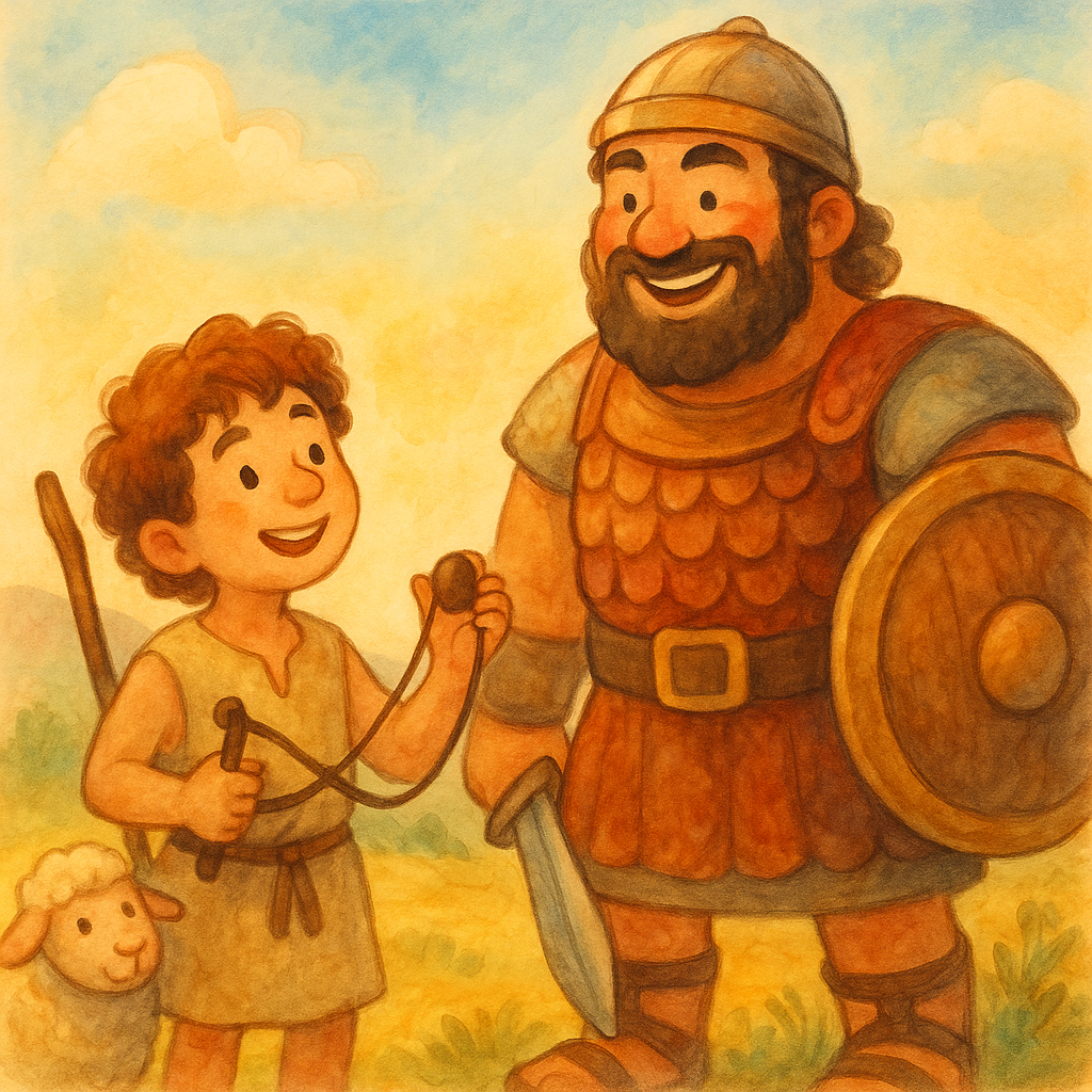 Davi e Golias para crianças: lições bíblicas sobre confiar em Deus