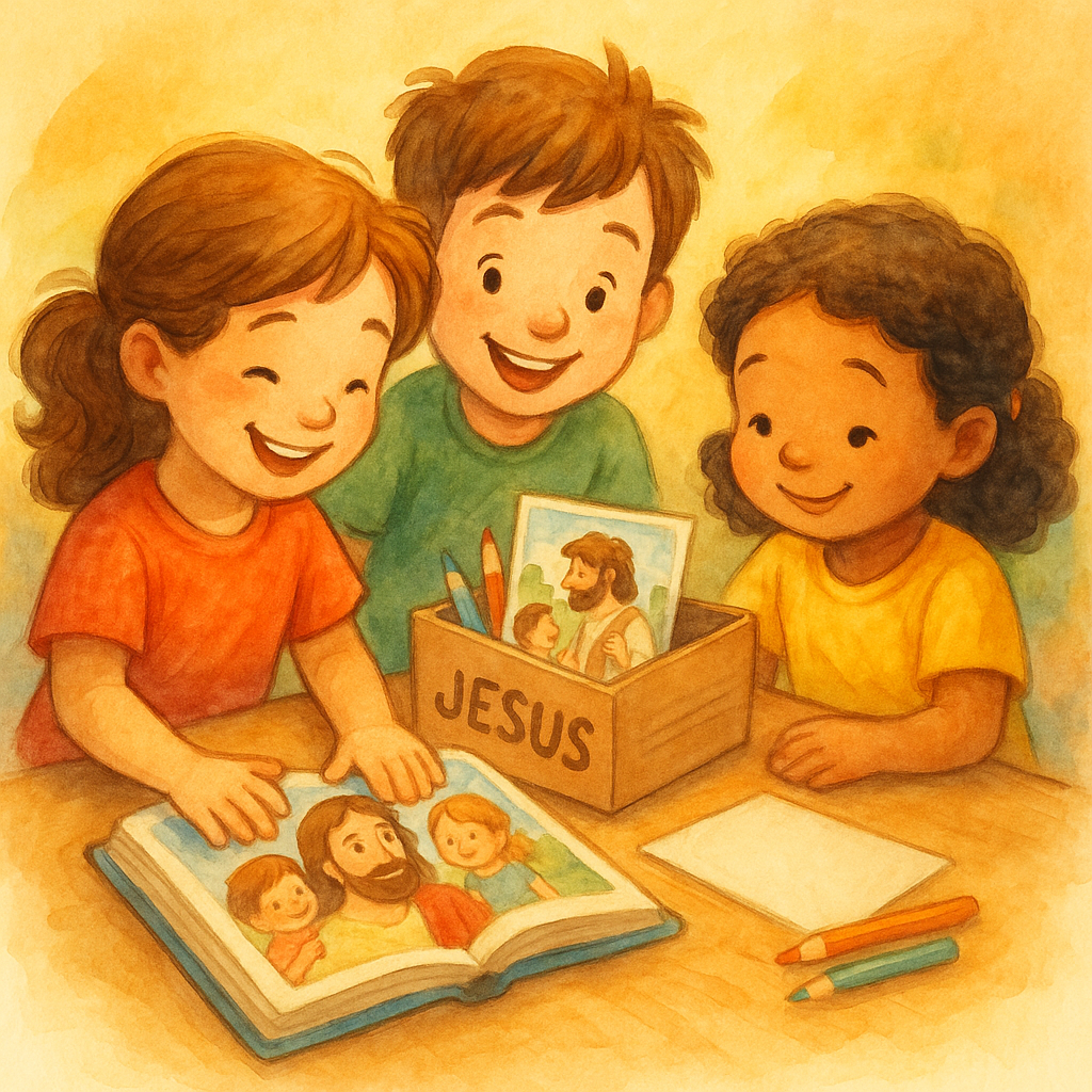 Material para evangelização de crianças: opções práticas para pais e professores