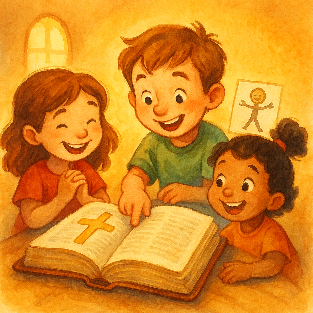 Tema para culto infantil com atividades que explicam os Dez Mandamentos