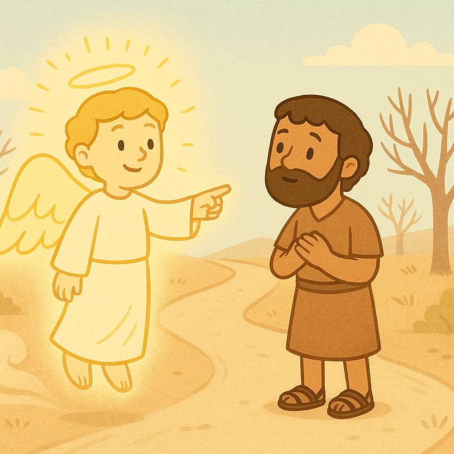 Filipe recebe uma ordem do anjo