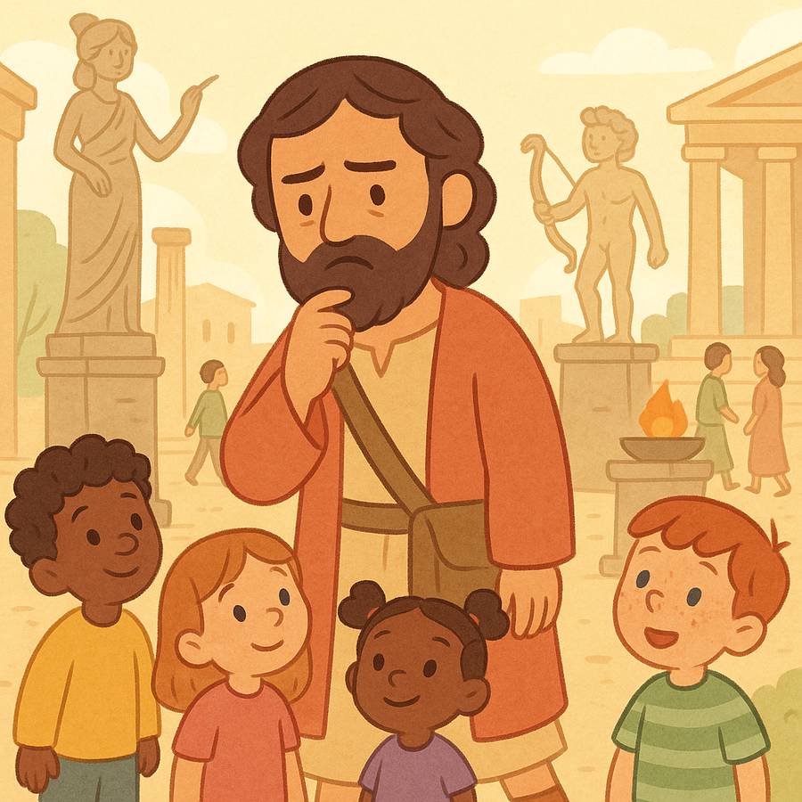 Atos capítulo 17 explicado para crianças: aprendendo sobre o Deus criador