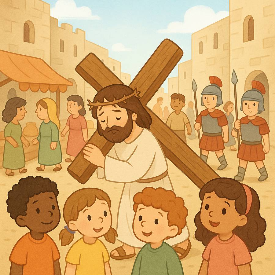 Romanos capítulo 5 explicado para crianças: o amor de Deus e a graça de Jesus