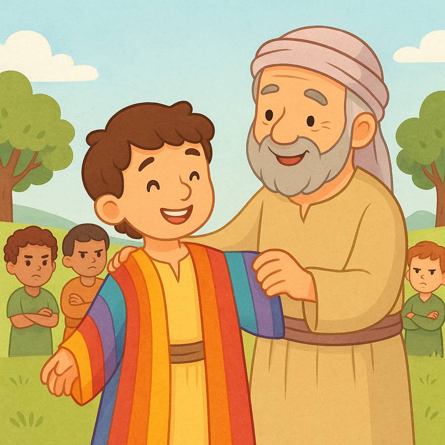 José recebe a capa colorida de Jacó