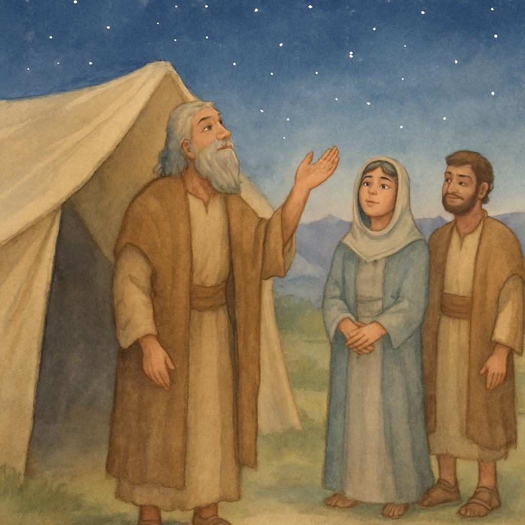 Série heróis da Bíblia: Abraão - Cena 1: Abrão ouvindo o chamado de Deus